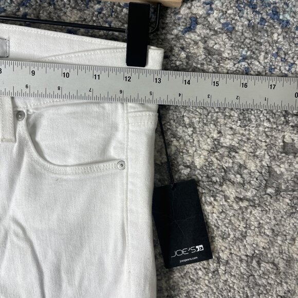 Joe's Jeans Jeans Womens 24 White Skinny Ankle Flawless Raw Hem Stretch A51SKNAU - Picture 2 of 8